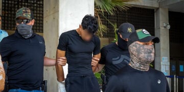 Ο 28χρονος Αιγύπτιος, που κατηγορείται για τη δολοφονία του Σταύρου Γεωργίου, οδηγείται στον εισαγγελέα. Πέμπτη 23 Ιουλίου 2026 (φωτ.: EUROKINISSI / Δανάη Δαυλοπούλου)