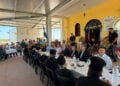 Στιγμιότυπο μετά την τελετή των εγκαινίων του κοιμητηριακού ναού Παναγία Σουμελά στην Απιδεώνα Αχαΐας. Σάββατο 11 Ιουλίου 2026 (φωτ.: Facebook / Γρηγόρης Αλεξόπουλος - Δήμαρχος Δήμου Δυτικής Αχαΐας)