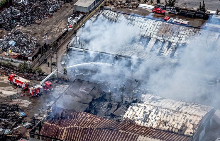 Από την πυρκαγιά στη περιοχή του Ασπροπύργου (φωτ.: EUROKINISSI)
