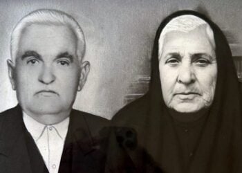 Η Αθηνά Καπολωνάρη με τον σύζυγό της, Παναγιώτη Μουράτογλου (φωτ.: Εθνικός Κήρυκας)