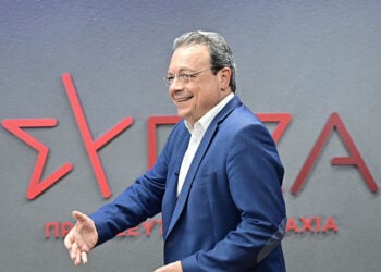 Ο Σωκράτης Φάμελλος στα γραφεία του ΣΥΡΙΖΑ-ΠΣ. Πέμπτη 18 Ιουνίου 2026 (φωτ.: EUROKINISSI / Μιχάλης Καραγιάννης)