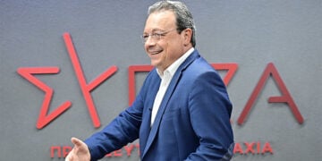 Ο Σωκράτης Φάμελλος στα γραφεία του ΣΥΡΙΖΑ-ΠΣ. Πέμπτη 18 Ιουνίου 2026 (φωτ.: EUROKINISSI / Μιχάλης Καραγιάννης)