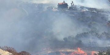 Νέο πύρινο μέτωπο στο Δήμο Αγίου Βασιλείου στο Ρέθυμνο, στον Ασώματο. Πέμπτη 30 Ιουλίου 2026 (φωτ.: goodnet.gr)