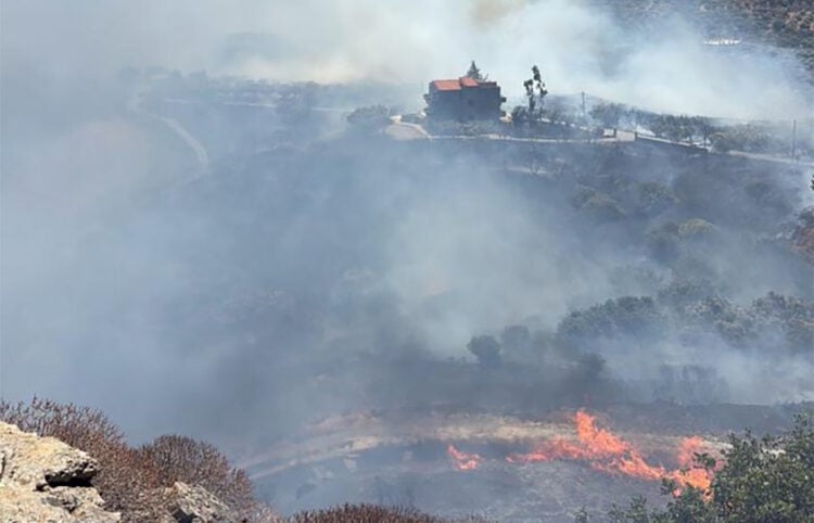 Νέο πύρινο μέτωπο στο Δήμο Αγίου Βασιλείου στο Ρέθυμνο, στον Ασώματο. Πέμπτη 30 Ιουλίου 2026 (φωτ.: goodnet.gr)