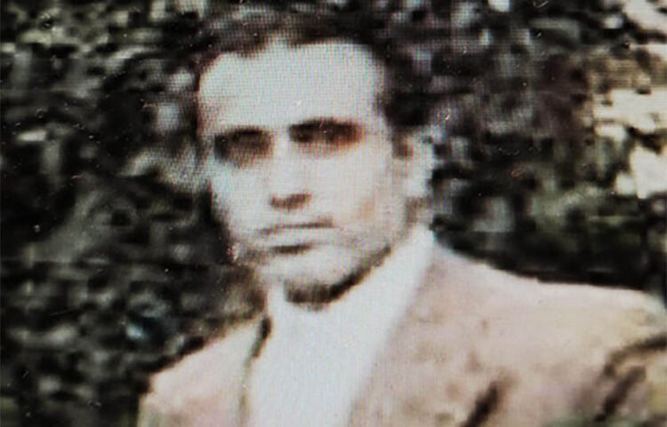 Ο Χαράλαμπος Ιορδανίδης το 1952 (Αρχείο Σταύρου Καψάλη, πηγή: Πύλη της Δράμας)