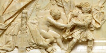 Ο Ιωσήφ αντιστέκεται στη γυναίκα του Πετεφρή, έργο του Balthasar Griessmann, β' μισό του 17ου αι. (πηγή: metmuseum.org)