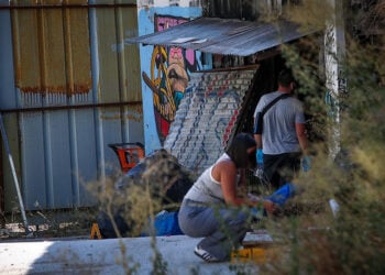 Εντοπισμός βαλίτσας με ανθρώπινα μέλη σε εγκαταλελειμμένο κτήριο στην Κυψέλη, Σάββατο 18 Ιουλίου 2026 (φωτ.: EUROKINISSI / Δανάη Δαυλοπούλου)