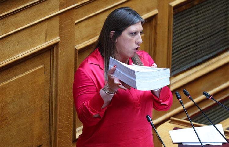 Η Ζωή Κωνσταντοπούλου στο βήμα της Βουλής, Τετάρτη 22 Ιουλίου 2026 (φωτ.: EUROKINISSI / Γιάννης Παναγόπουλος)