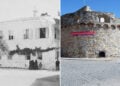 Η Κρήνη της Ερυθραίας, ο σημερινός Τσεσμές. Αρχειακή φωτογραφία: Κέντρο Μικρασιατικών Σπουδών · Σύγχρονη λήψη: αρχείο Δημήτρη Ν. Θωμαδάκη