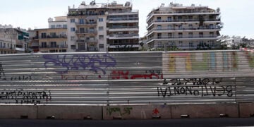 Το εργοτάξιο του μετρό στην Κυψέλη (φωτ. αρχείου: EUROKINISSI)