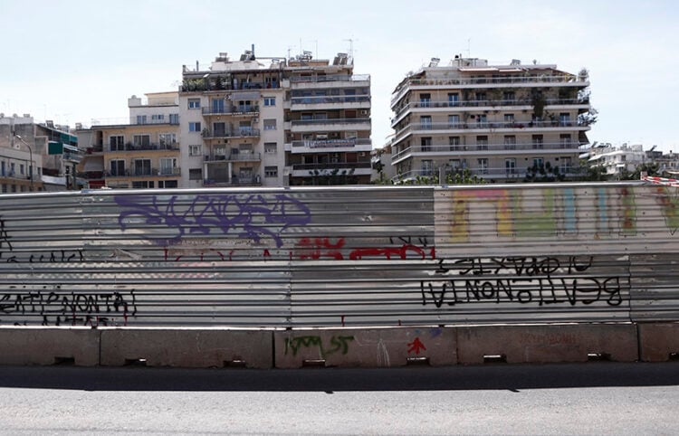 Το εργοτάξιο του μετρό στην Κυψέλη (φωτ. αρχείου: EUROKINISSI)