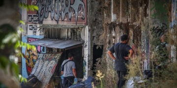 Το κτίσμα στο οποίο βρέθηκε η βαλίτσα με τα ανθρώπινα μέλη (φωτ.: EUROKINISSI / Δανάη Δαυλοπούλου)