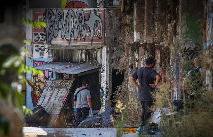 Το κτίσμα στο οποίο βρέθηκε η βαλίτσα με τα ανθρώπινα μέλη (φωτ.: EUROKINISSI / Δανάη Δαυλοπούλου)