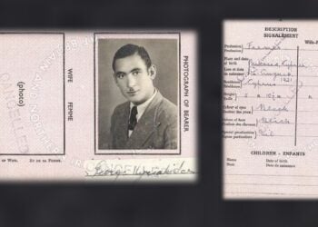 Βρετανικό διαβατήριο του Γιώργου Κυριακίδη, με ημερομηνία 12 Ιουλίου 1947 (φωτ.: Museums Victoria/ Moya McFadzean/ Public Domain Mark)