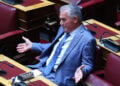 Ο βουλευτής Δράμας της ΝΔ Δημήτρης Κυριαζίδης στα κοινοβουλευτικά έδρανα, Τρίτη 28 Ιουλίου 2026 (φωτ.: EUROKINISSI / Γιάννης Παναγόπουλος)
