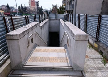 Επέκταση του Μετρό Θεσσαλονίκης προς Καλαμαριά. Σταθμός Νομαρχία, 26 Μαρτίου 2026 (φωτ.: 
EUROKINISSI / Ραφαήλ Γεωργιάδης)