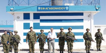 Ο Κυριάκος Μητσοτάκης στο Αγαθονήσι, Τετάρτη 29 Ιουλίου 2026   (φωτ.: Γραφείο Τύπου Πρωθυπουργού / Δημήτρης Παπαμήτσος)