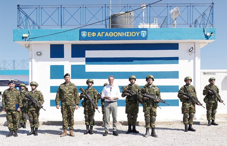 Ο Κυριάκος Μητσοτάκης στο Αγαθονήσι, Τετάρτη 29 Ιουλίου 2026   (φωτ.: Γραφείο Τύπου Πρωθυπουργού / Δημήτρης Παπαμήτσος)
