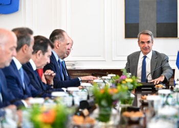 Συνεδρίαση υπό τον Κυριάκο Μητσοτάκη του Υπουργικού Συμβουλίου στο Μέγαρο Μαξίμου.   Πέμπτη 30 Ιουλίου 2026 (φωτ.: EUROKINISSI / Τατιάνα Μπόλαρη)
