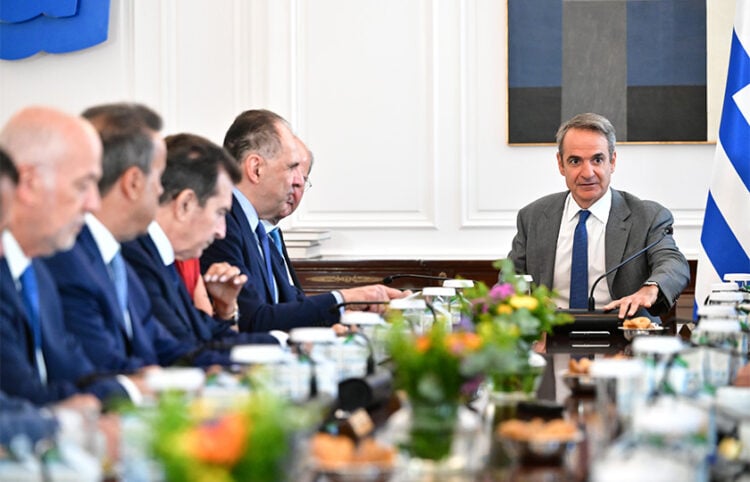 Συνεδρίαση υπό τον Κυριάκο Μητσοτάκη του Υπουργικού Συμβουλίου στο Μέγαρο Μαξίμου. Πέμπτη 30 Ιουλίου 2026 (φωτ.: EUROKINISSI / Τατιάνα Μπόλαρη)