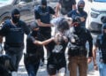 Στα δικαστήρια οι κατηγορούμενοι για τις εμπρηστικές επιθέσεις και τη δολοφονία της Βάγιας Νέστορα στη Θεσσαλονίκη. Σάββατο 11 Ιουλίου 2026 (φωτ.: EUROKINISSI)