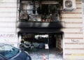 Η καμένη πιλοτή της πολυκατοικίας όπου διαμένει η οικογένεια της Αφροδίτης Νέστορα, στην περιοχή της Ανάληψης (Χαριλάου) στη Θεσσαλονίκη.
Τετάρτη 1 Ιουλίου 2026 (φωτ.: ΑΠΕ-ΜΠΕ / Αχιλλέας Χήρας)