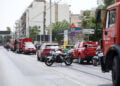 Διαρροή αερίου σε βενζινάδικο που βρίσκεται στη συμβολή των οδών Ομηρίδου Σκυλίτση και Πυθαγόρα στον Πειραιά. Τετάρτη 22 Ιουλίου 2026 (φωτ.: EUROKINISSI / Δανάη Δαυλοπούλου)