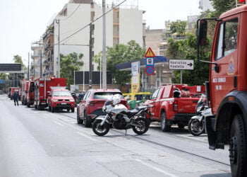 Διαρροή αερίου σε βενζινάδικο που βρίσκεται στη συμβολή των οδών Ομηρίδου Σκυλίτση και Πυθαγόρα στον Πειραιά. Τετάρτη 22 Ιουλίου 2026 (φωτ.: EUROKINISSI / Δανάη Δαυλοπούλου)