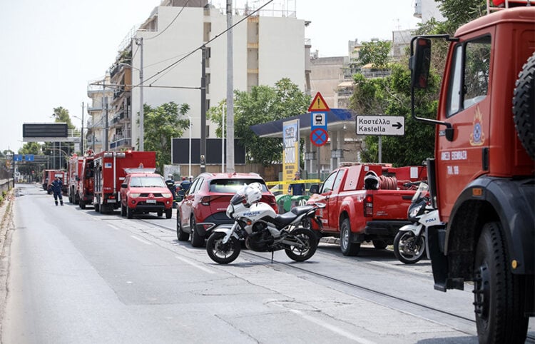 Διαρροή αερίου σε βενζινάδικο που βρίσκεται στη συμβολή των οδών Ομηρίδου Σκυλίτση και Πυθαγόρα στον Πειραιά. Τετάρτη 22 Ιουλίου 2026 (φωτ.: EUROKINISSI / Δανάη Δαυλοπούλου)