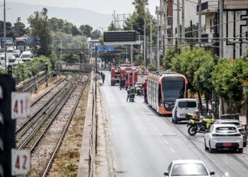 Διαρροή αερίου σε βενζινάδικο που βρίσκεται στη συμβολή των οδών Ομηρίδου Σκυλίτση και Πυθαγόρα στον Πειραιά. Τετάρτη 22 Ιουλίου 2026  (φωτ.:  EUROKINISSI / Δανάη Δαυλοπούλου)
