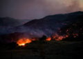 Από την πυρκαγιά στην περιοχή Κρύα Βρύση στο Ρέθυμνο (φωτ.: EUROKINISSI)