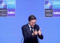 Ο Μαρκ Ρούτε κατά τη συνέντευξη Τύπου ενόψει της Συνόδου Κορυφής του ΝΑΤΟ στην Άγκυρα, Δευτέρα 6 Ιουλίου 2026 (φωτ.: EPA / Filip Singer)