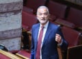 Ο Μάριος Σαλμάς στα βουλευτικά έδρανα, Τετάρτη 22 Ιουλίου 2026 (φωτ.: EUROKINISSI / Γιάννης Παναγόπουλος)