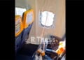 Το σπασμένο παράθυρο στο αεροσκάφος της Ryanair. Παρασκευή 10 Ιουλίου 2026 (πηγή: rthess.gr)
