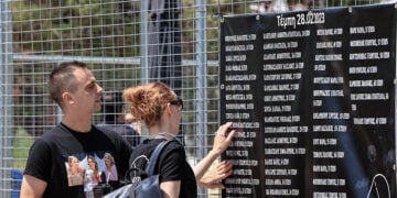 Δίκη για το σιδηροδρομικό δυστύχημα στα Τέμπη. Τρίτη 28 Ιουλίου 2026 (φωτ.: EUROKINISSI / Λεωνίδας Τζέκας)
