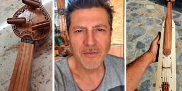 Ο Χάρης Κυριακίδης με δείγματα της προσεγμένης δουλειάς του (φωτ.: facebook / Xaris Kiriakidis)