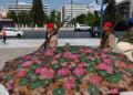Στιγμιότυπο από την Πλατεία Συντάγματος (φωτ.: EUROKINISSI / Γιάννης Παναγόπουλος)
