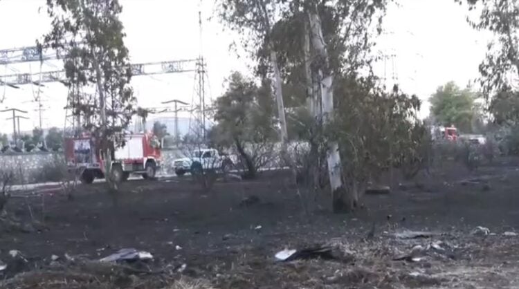 Στιγμιότυπο από το σημείο όπου ξέσπασε η φωτιά, νωρίτερα, στις Αχαρνές (φωτ.: exchange.glomex.com)