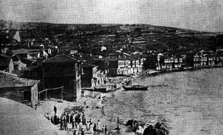Άποψη της Μηχανιώνας των αρχών του 20ού αι. (πηγή: Σύλλογος Μηχανιωτών «Η Μηχανιώνα»)