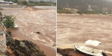 Απίστευτες εικόνες από το Καραβοστάσι της Ανατολικής Μάνης (εικ.: facebook.com/pantelis.apostolakos)