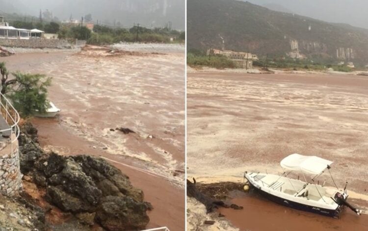 Απίστευτες εικόνες από το Καραβοστάσι της Ανατολικής Μάνης (εικ.: facebook.com/pantelis.apostolakos)