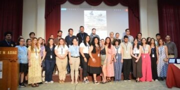 Η οργανωτική επιτροπή του 1ου πανελλήνιου συνεδρίου νεολαίας της ΟΠΣΕ (φωτ.: opsehellas.gr)