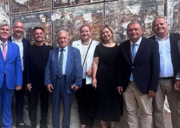 Μέλη της αυτοδιοικητικής αποστολής στην Παναγία Σουμελά στον Πόντο. Κυριακή 23 Αυγούστου 2026 (φωτ.: Facebook / Ιγνάτιος Καϊτεζίδης)