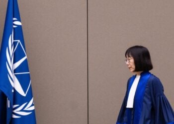 Η επικεφαλής του Διεθνούς Ποινικού Δικαστηρίου της Χάγης Τομόκο Ακανέ (φωτ.: EPA/EVA PLEVIER / POOL)