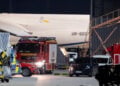 Κινητοποίηση των γερμανικών Αρχών  στο αεροδρόμιο της Λειψίας (πηγή: Χ / Visegrád 24)