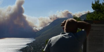 Πυρκαγιά στο Πόρτο Γερμενό. Παρασκευή 31 Ιουλίου 2026 (φωτ.: EUROKINISSI / Μιχάλης Καραγιάννης)