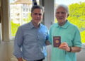 Ο Αλέξανδρος Γεννηματάς με τον Julien Grivel (φωτ.: facebook / Consulate General of Greece in Geneva)