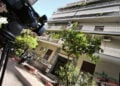 Η πολυκατοικία στην Κυψέλη όπου εντοπίστηκε το μακάβριο εύρημα (φωτ.: EUROKINISSI / Γιάννης Παναγόπουλος)