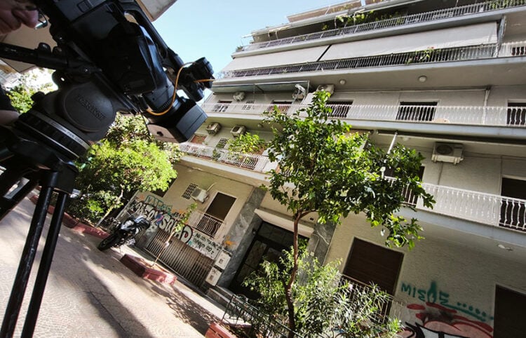 Η πολυκατοικία στην Κυψέλη όπου εντοπίστηκε το μακάβριο εύρημα (φωτ.: EUROKINISSI / Γιάννης Παναγόπουλος)
