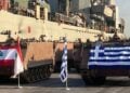 Στρατιωτικά οχήματα που παραχώρησε η Ελλάδα στις Ένοπλες Δυνάμεις του Λιβάνου, στο λιμάνι της Βηρυτού (φωτ.: ΓΕΕΘΑ)
